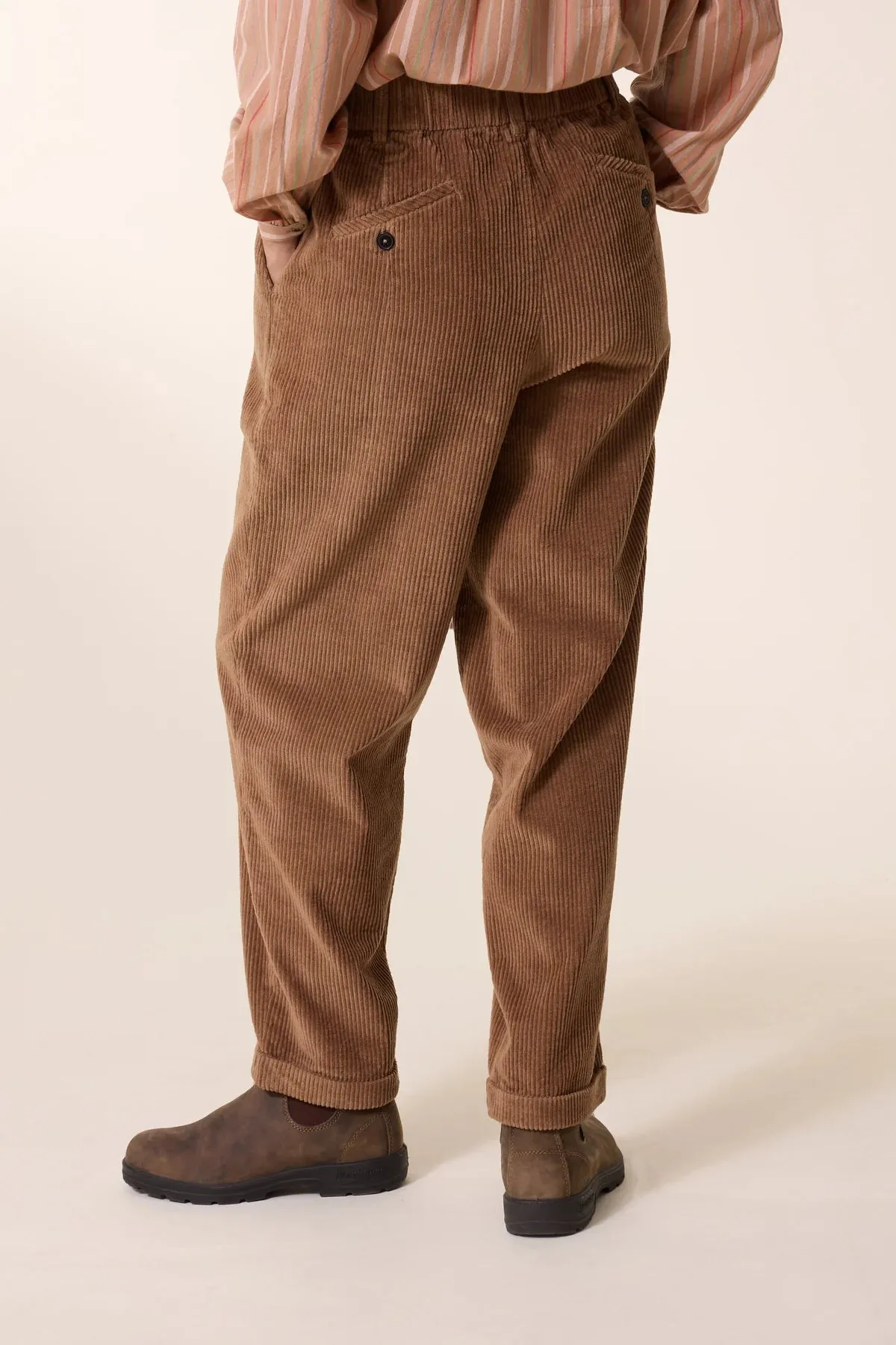 Leon & Harper Prom PLN Corduroy Pants Beige