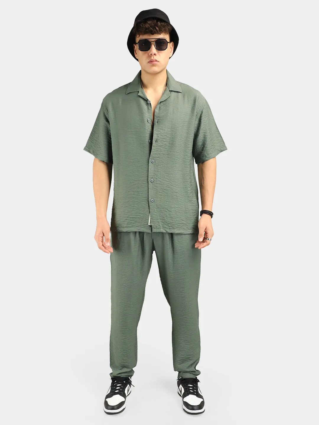 Linen Atlantica Green Co-Ord Set