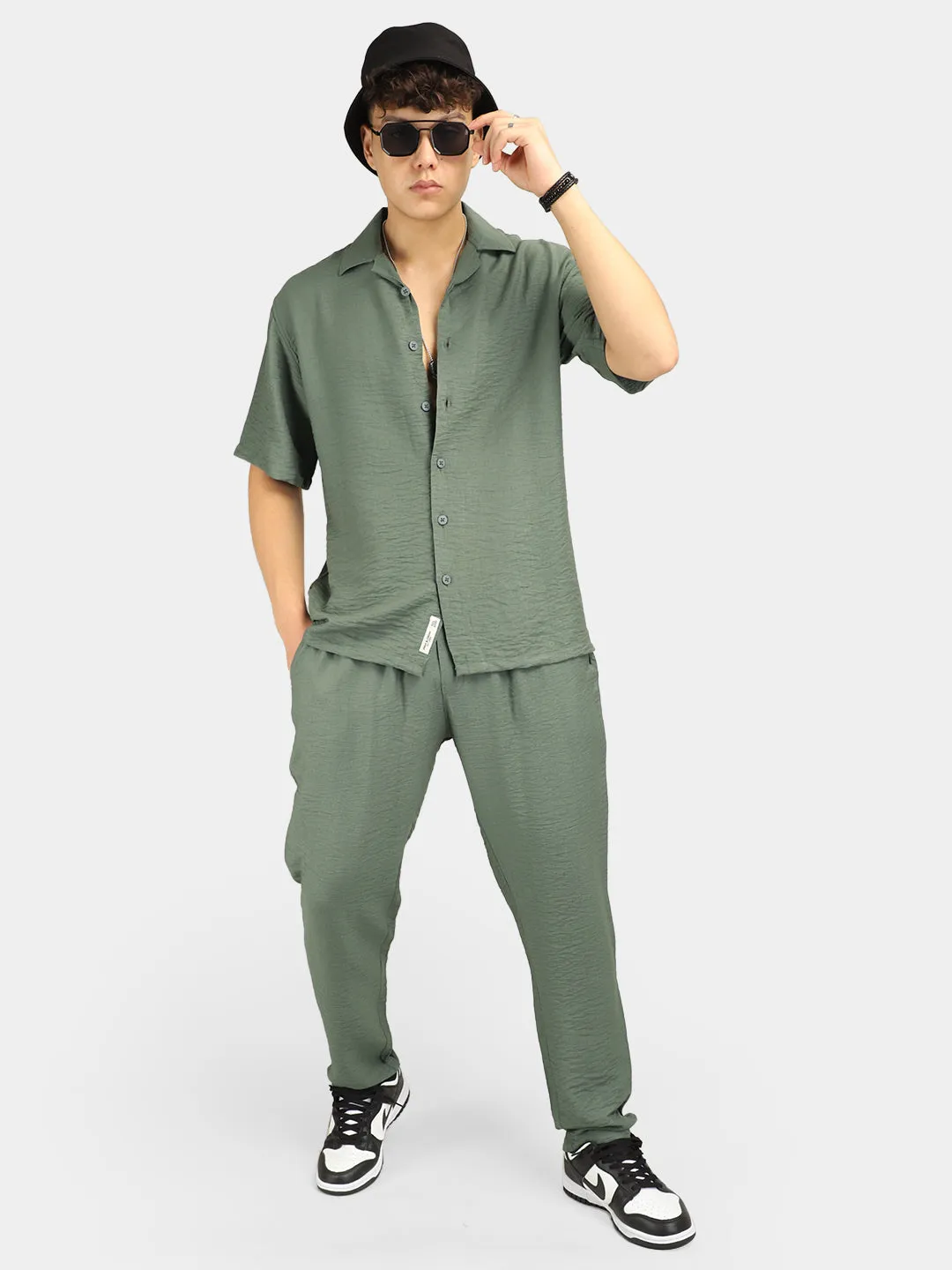 Linen Atlantica Green Co-Ord Set