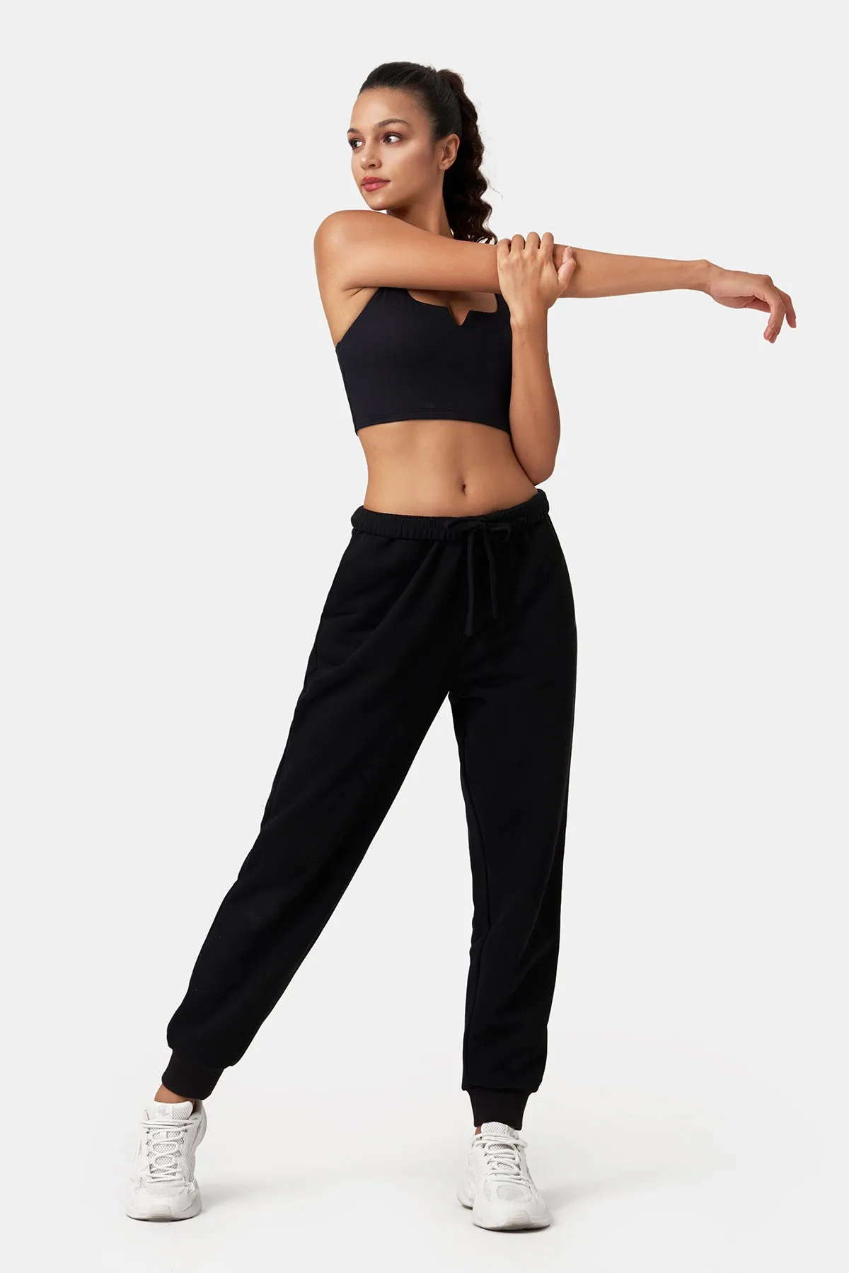 Loose Fit Cuffed Hem Pants