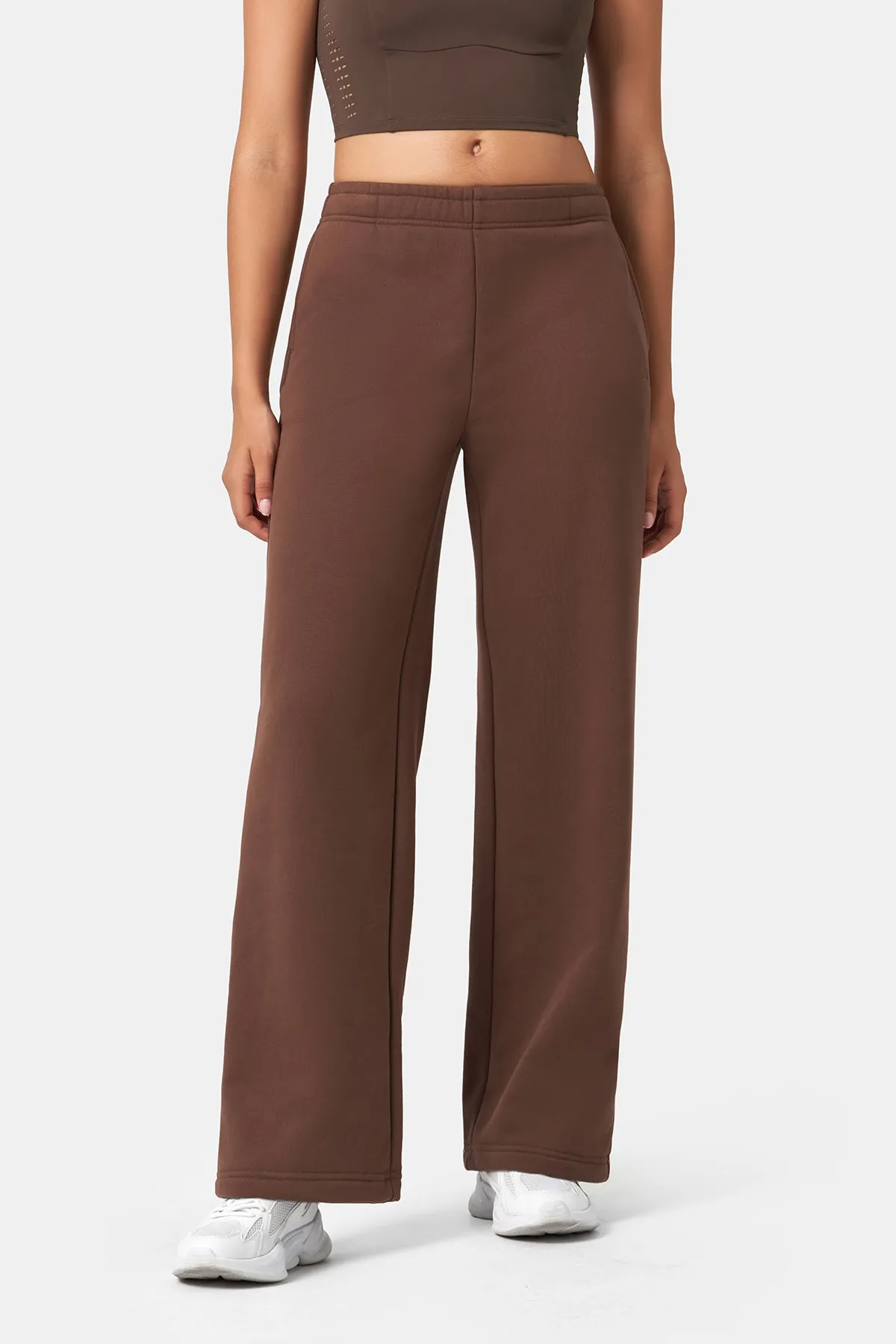 Loose-Fit Straight-Leg Long Sweatpants