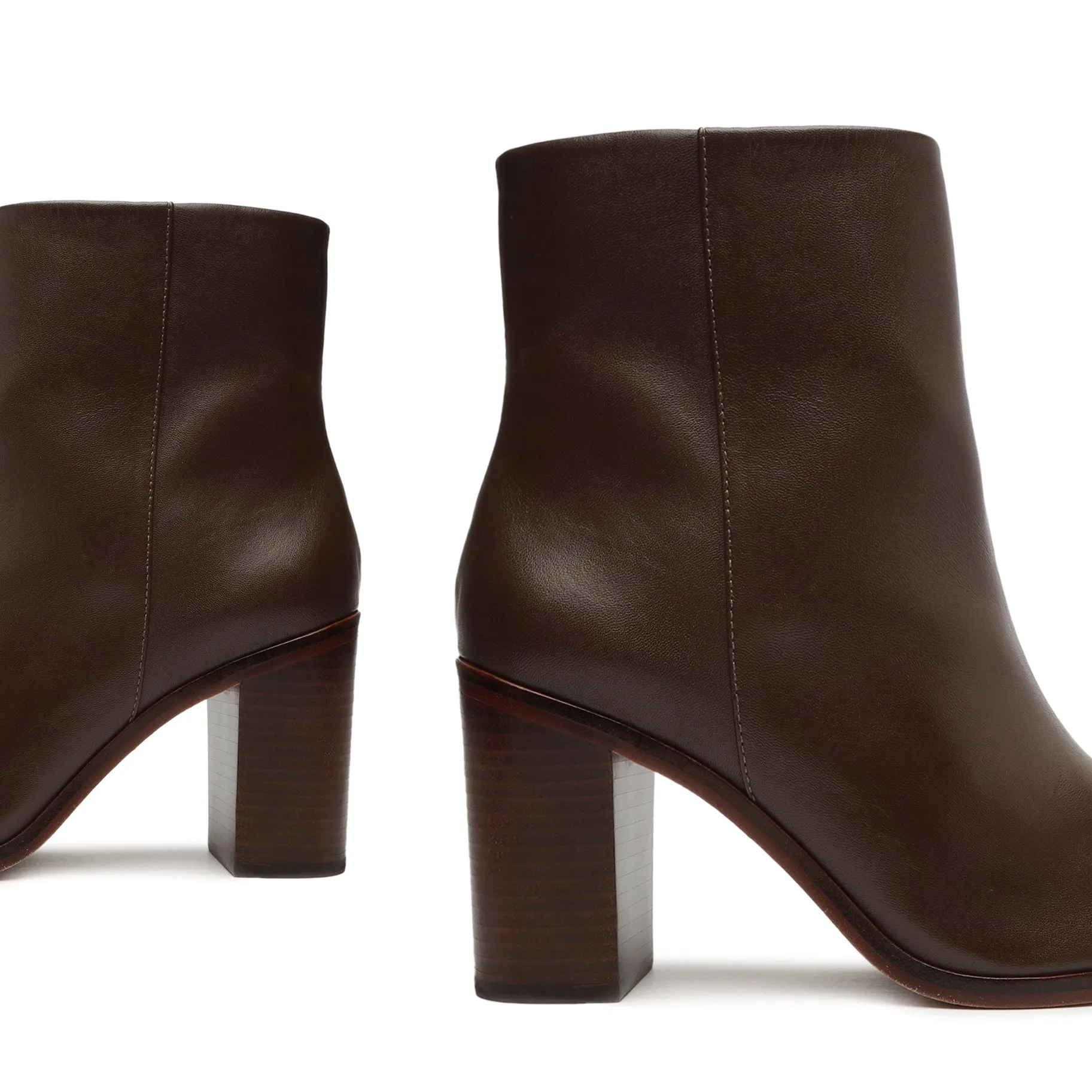 Magali Block Leather Bootie