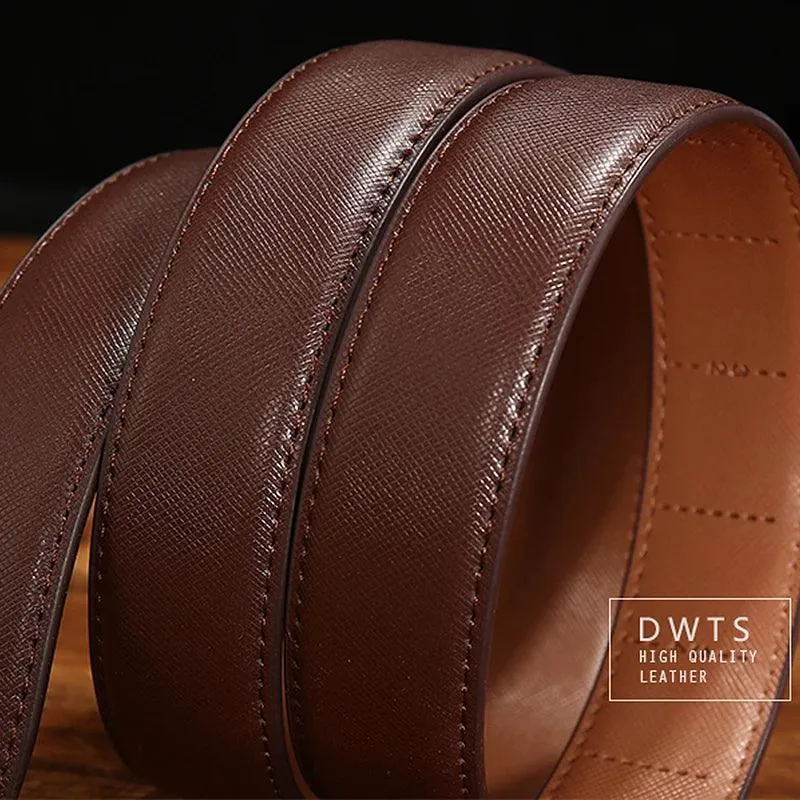 Male Men's Belt  Leather Strap Luxury Brand