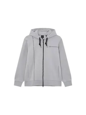 Men s Line Logo Hooded Zip up Gray 270770