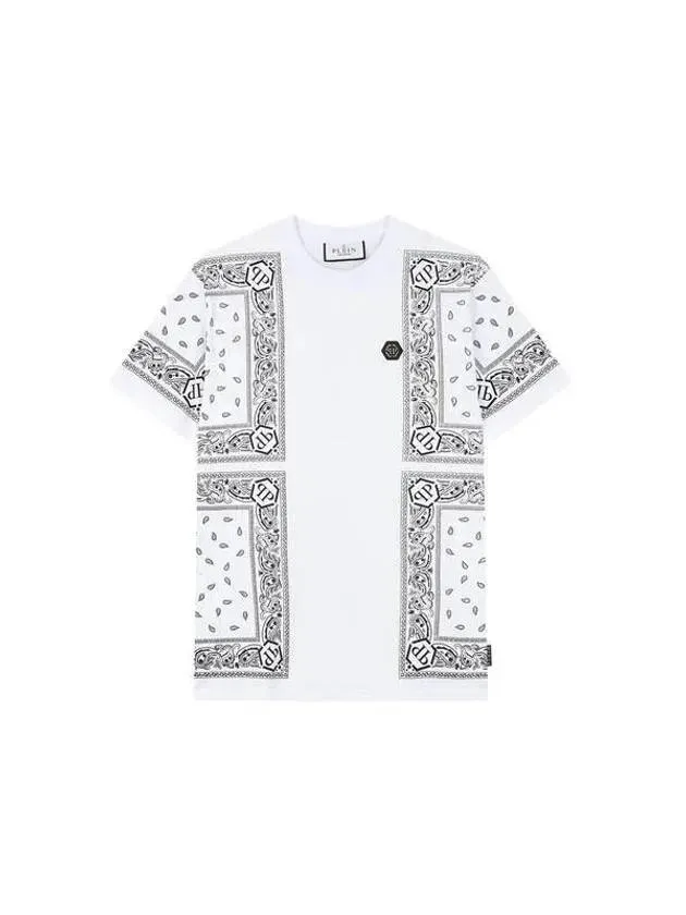 Men s Paisley Bandana T Shirt White