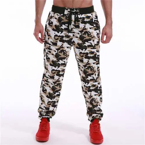 Men's Cotton Polyester Loose Fit Sports Casual Pants