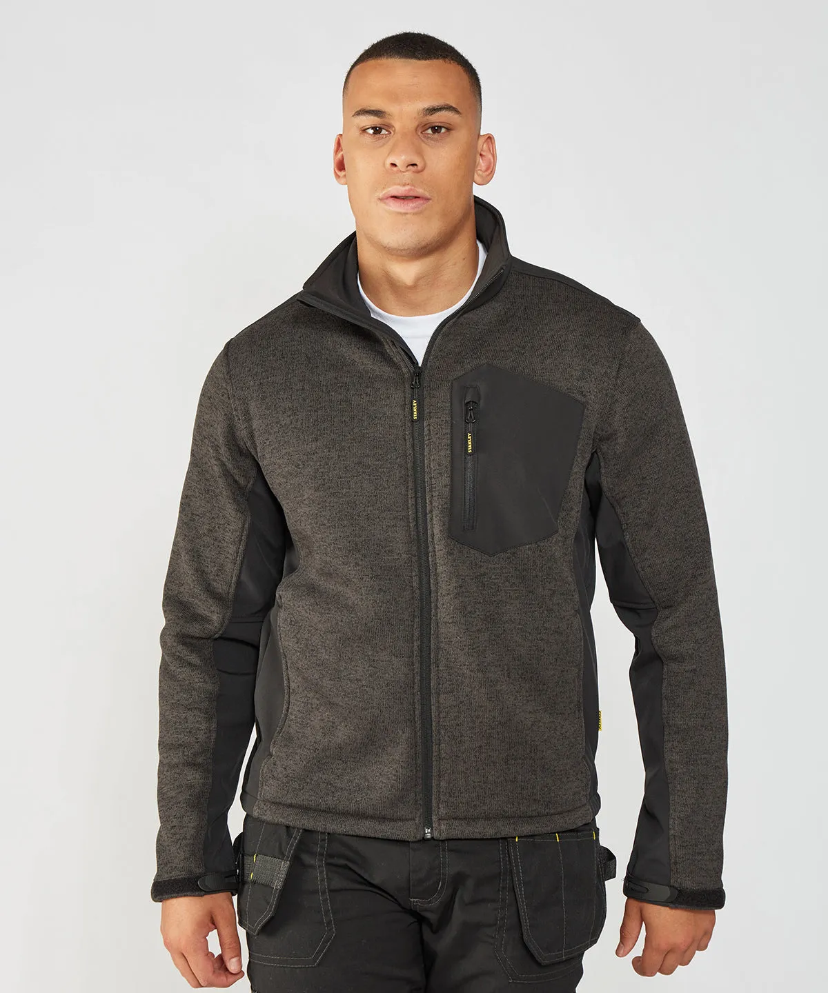 Men's Stanley Workwear Brady Full Zip Knitted Fleece Mid-Layer {SY022}