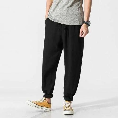 Men's Summer Loose Cotton Linen Pants