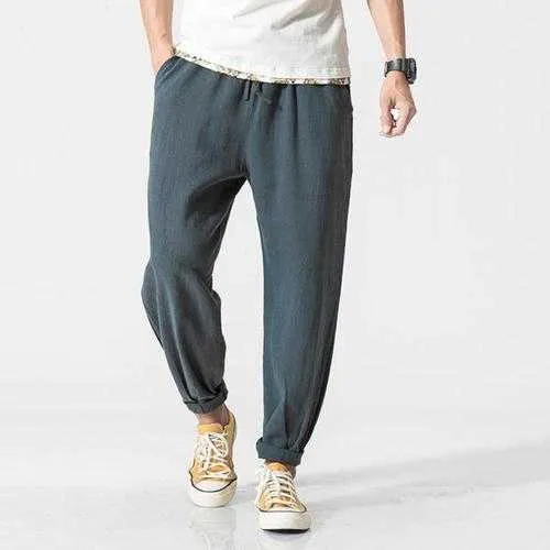 Men's Summer Loose Cotton Linen Pants