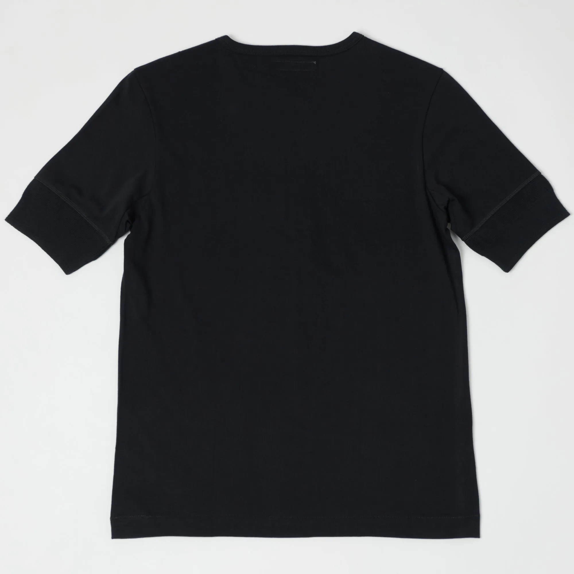 Merz b. Schwanen 207 Short Sleeve Henley - Charcoal