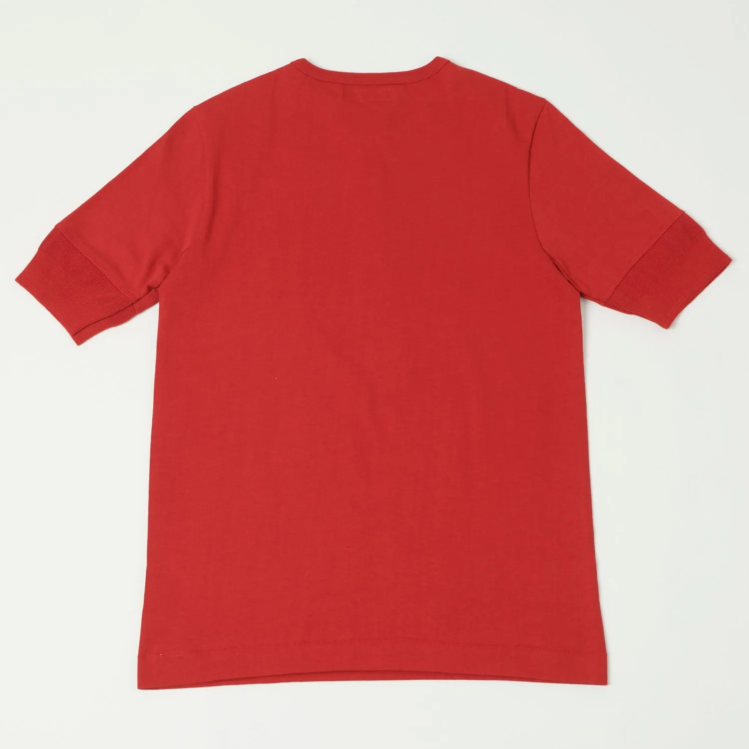 Merz b. Schwanen 207 Short Sleeve Henley - Red