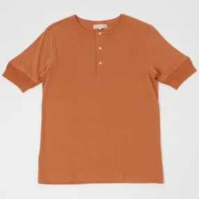 Merz b. Schwanen 207 Short Sleeve Henley - Sunset