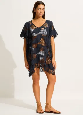 Mesh Kaftan - True Navy