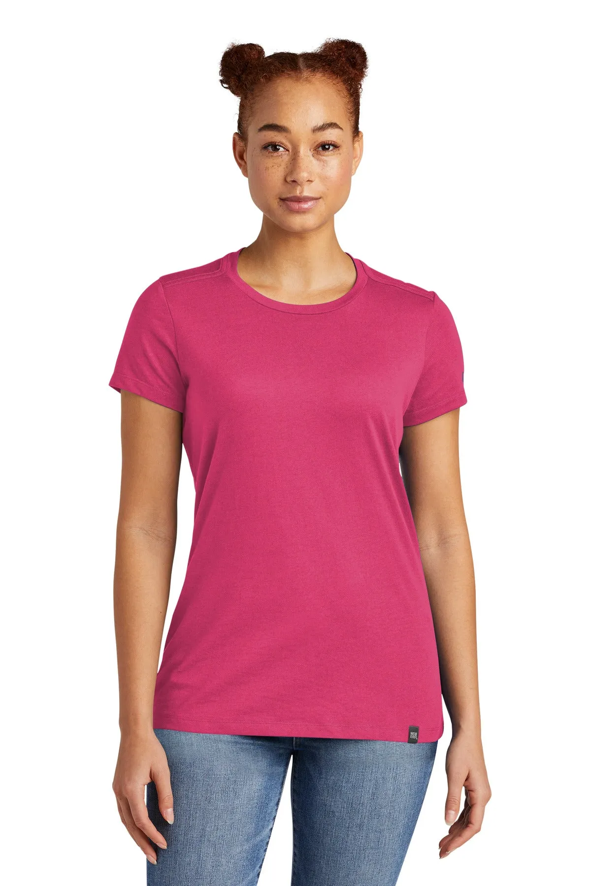 New Era Ladies Heritage Blend Crew Tee. LNEA100