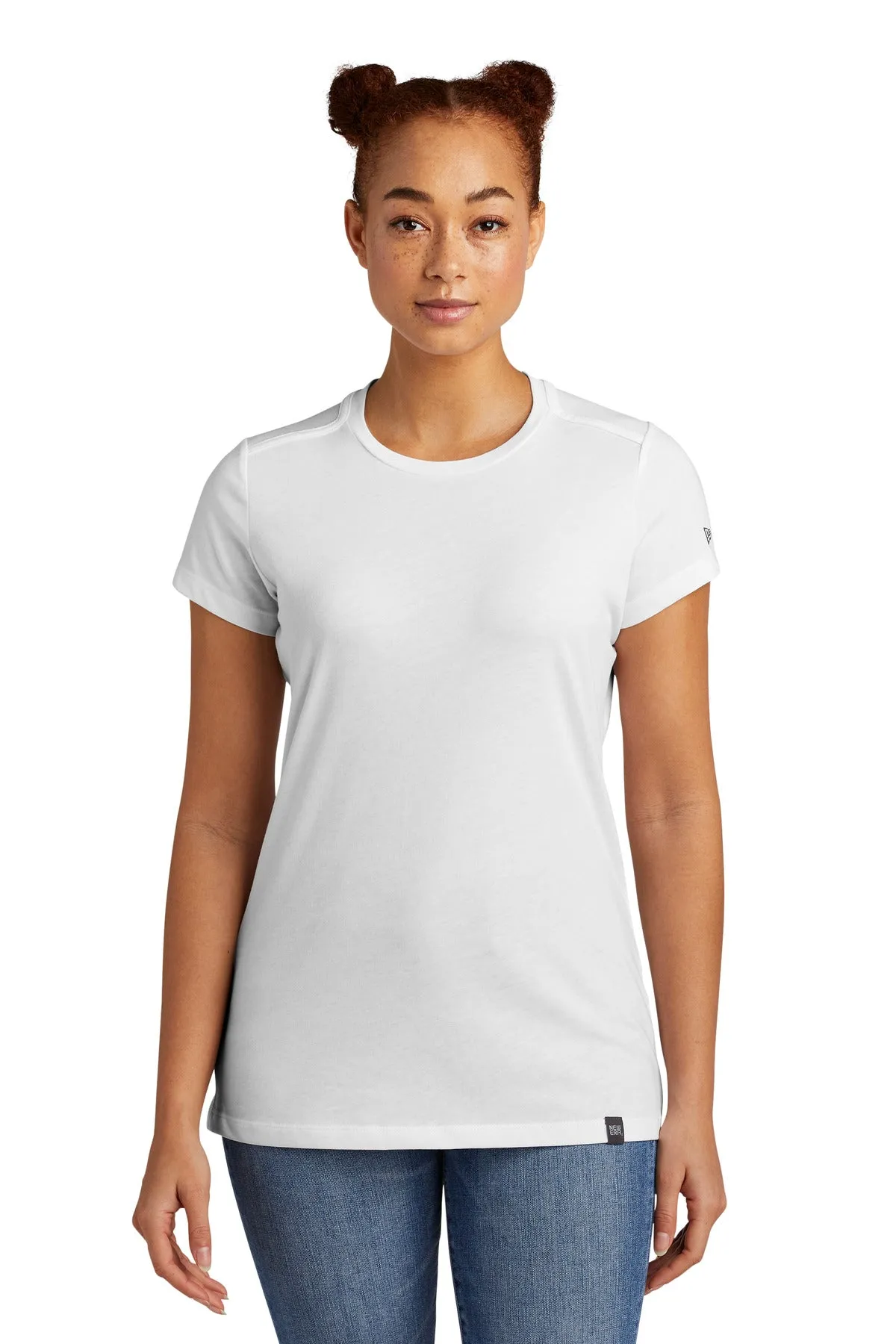 New Era Ladies Heritage Blend Crew Tee. LNEA100