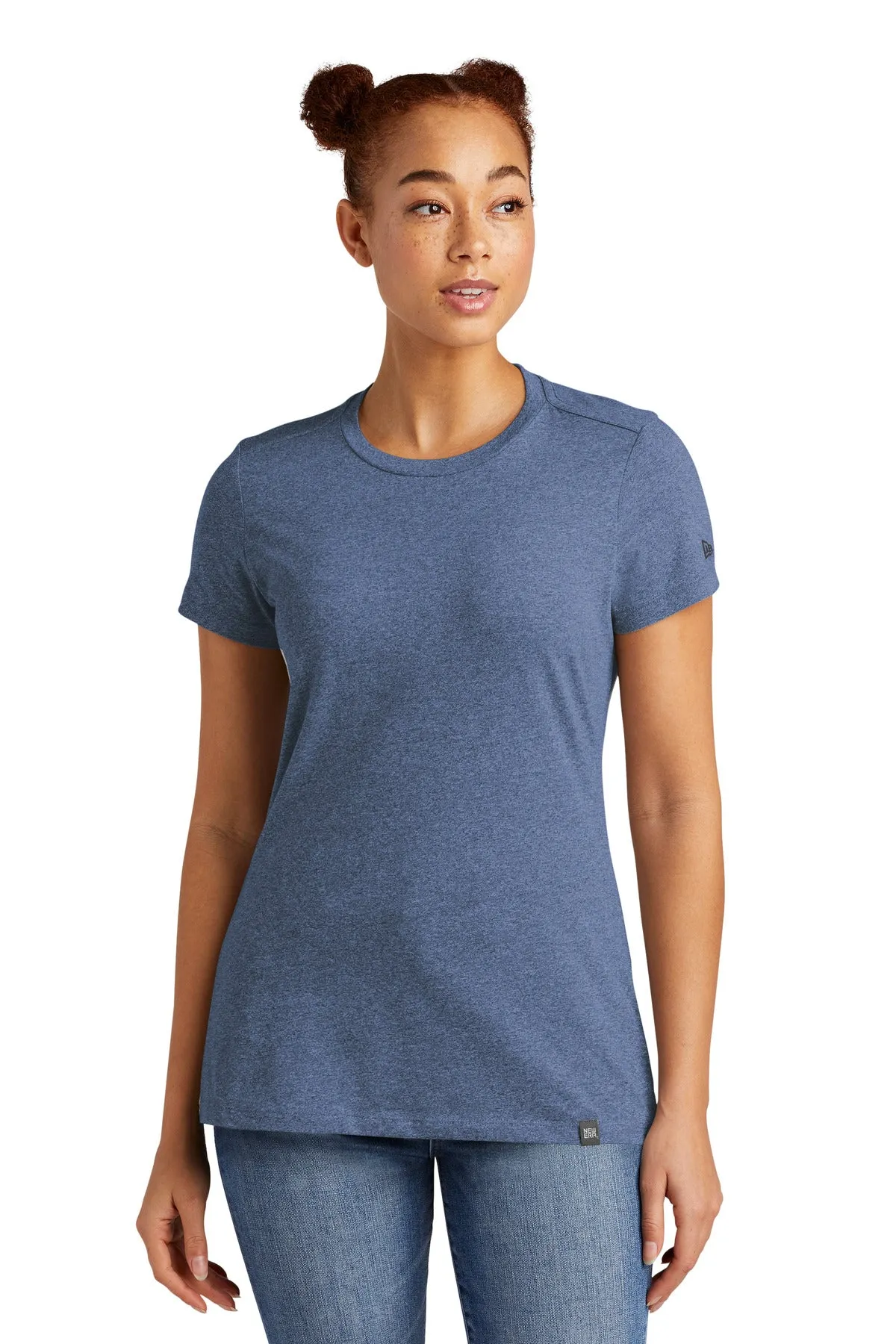 New Era Ladies Heritage Blend Crew Tee. LNEA100