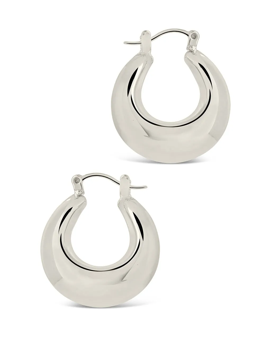 Nova Chunky Tube Hoop Earrings