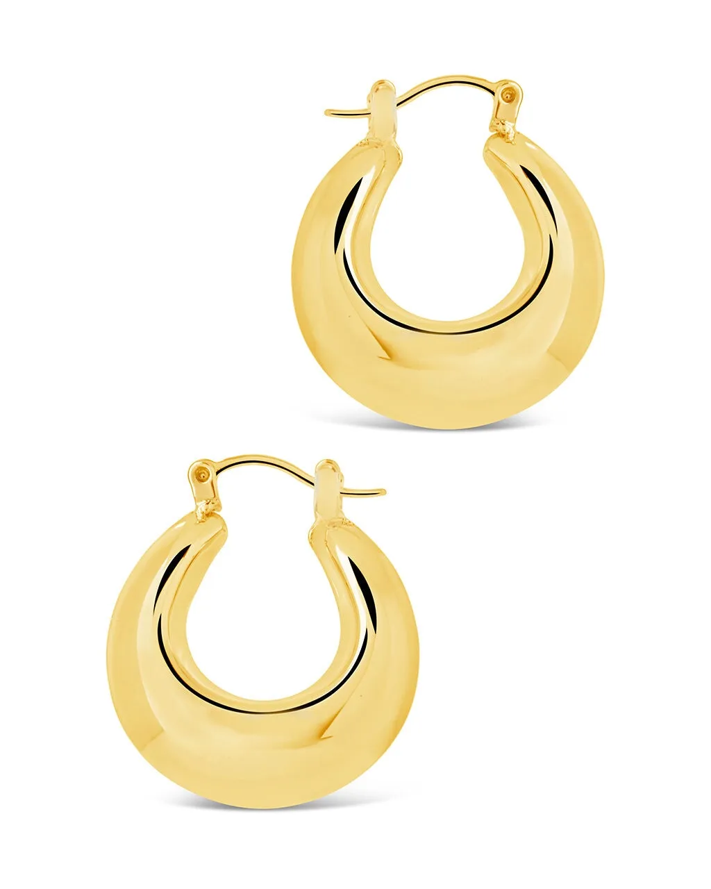 Nova Chunky Tube Hoop Earrings