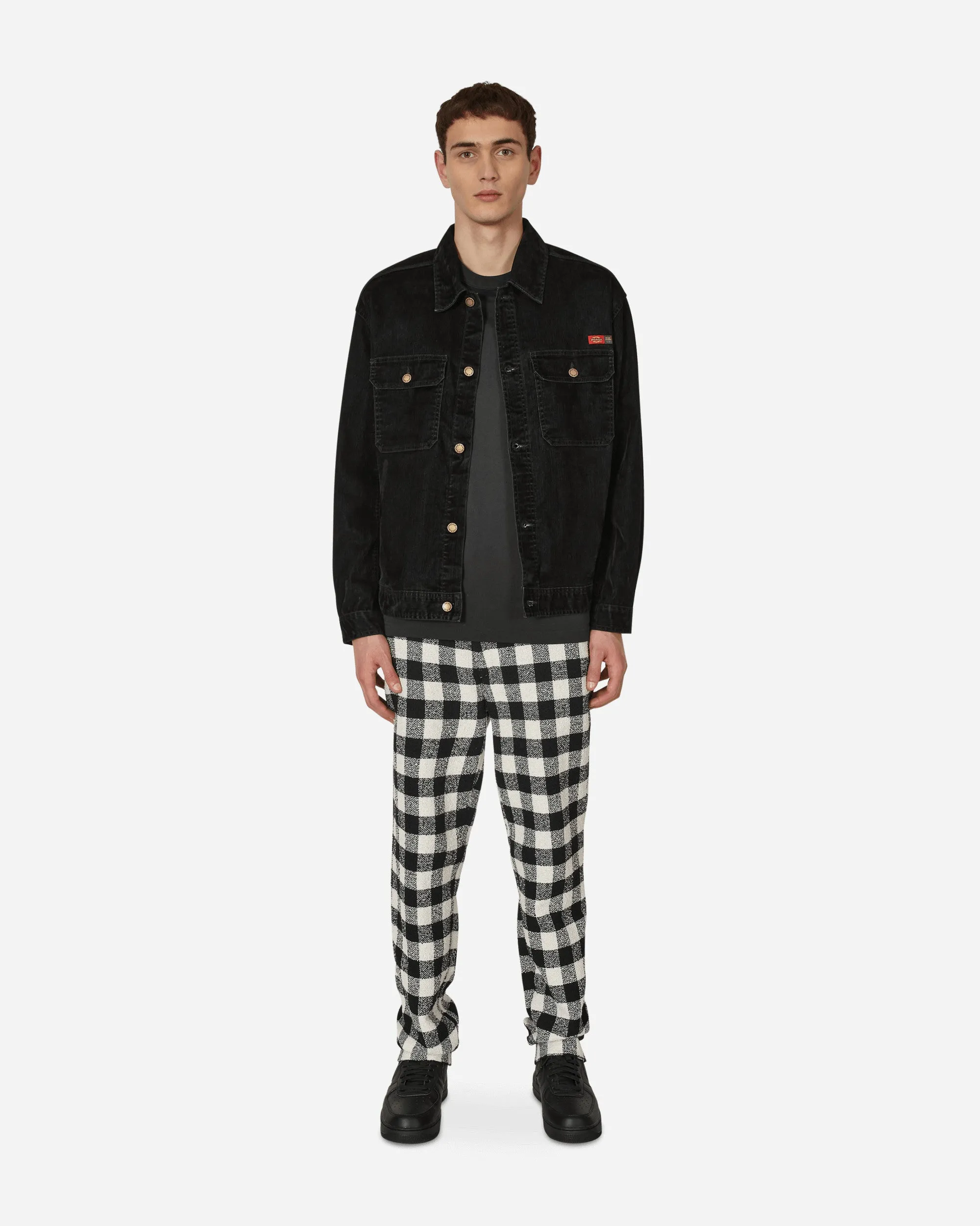 Opening Ceremony Tweed Check Pants Black