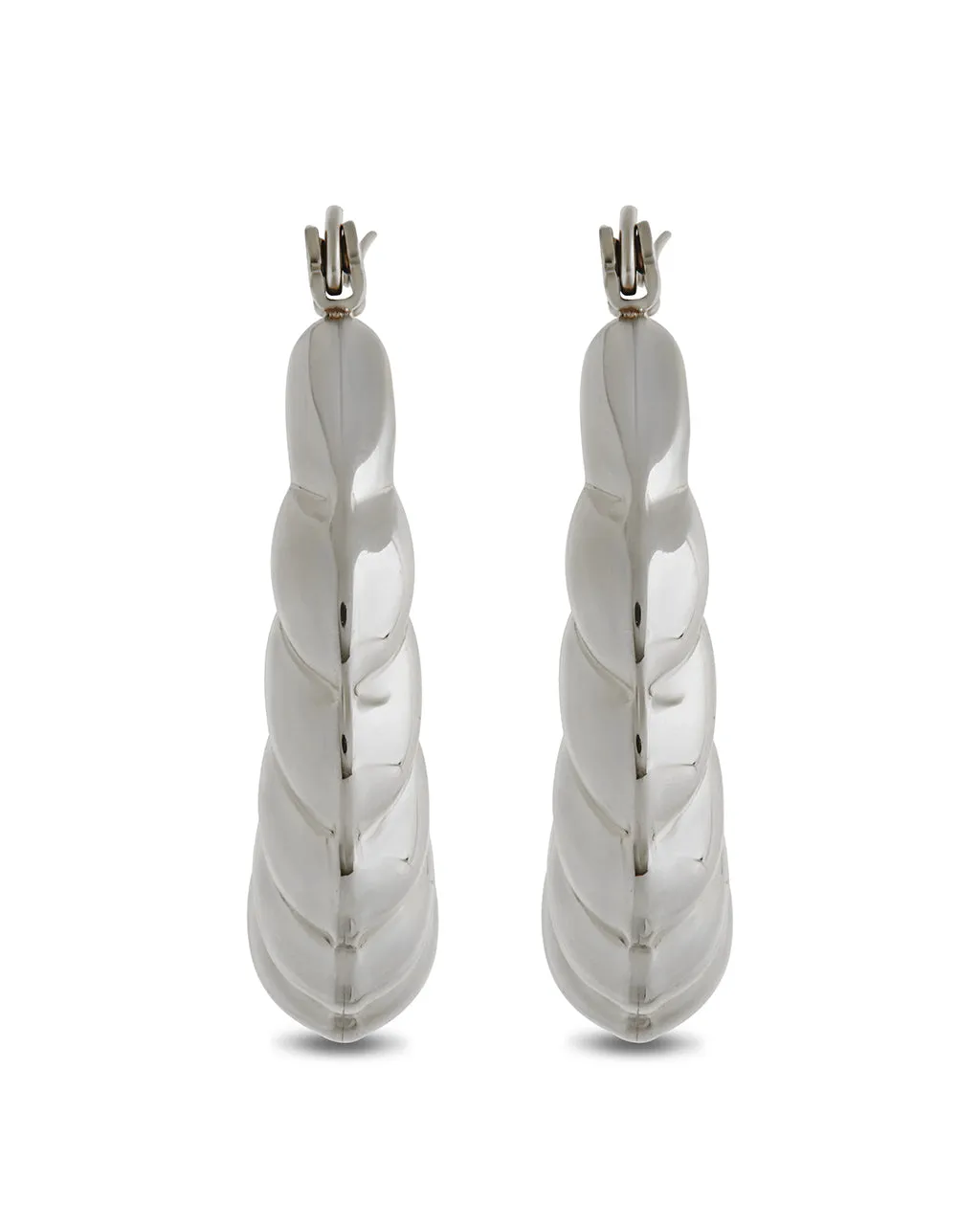 Piper Twisted Polished Hoop Earrings