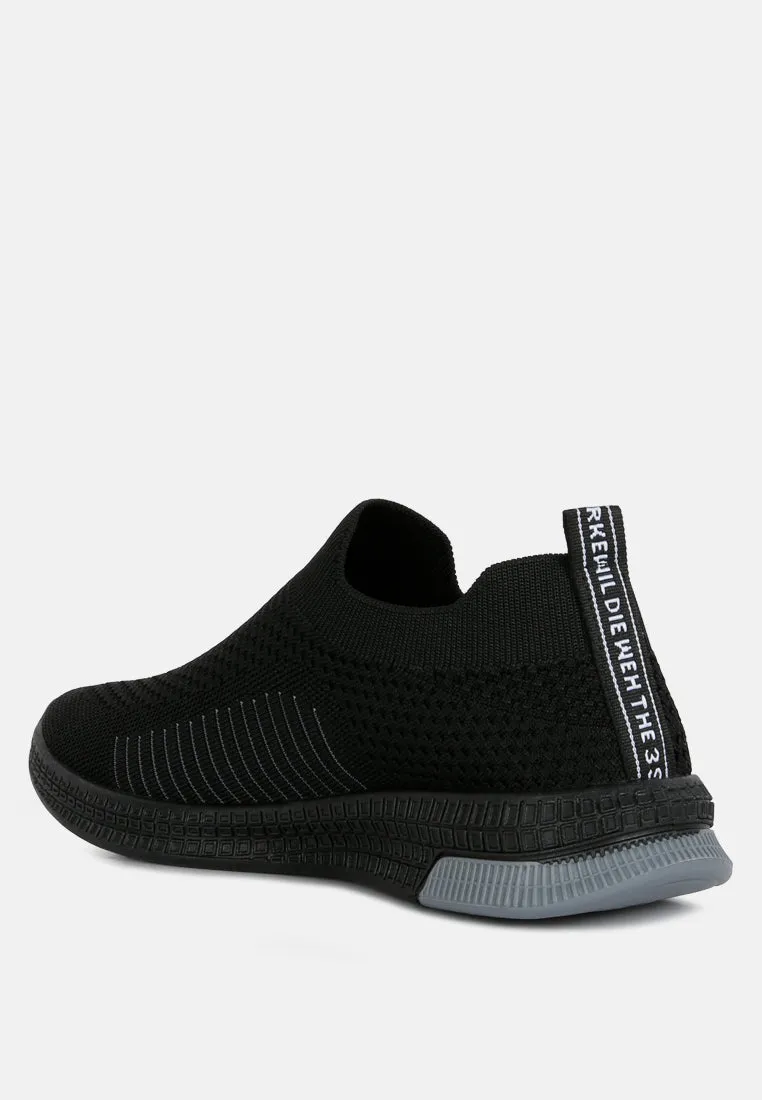 Plumers Knitted Slip On Walking Shoes