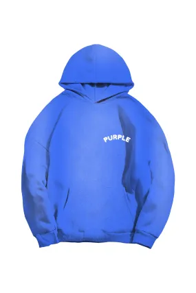 Purple Brand Fleece Hoody-BLUE