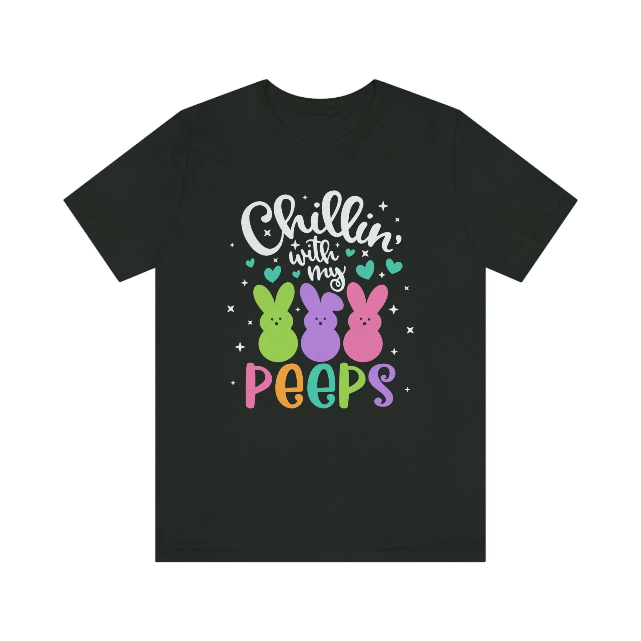 "Chillin with my Peeps" Multicolored Tee - Unisex Shirt