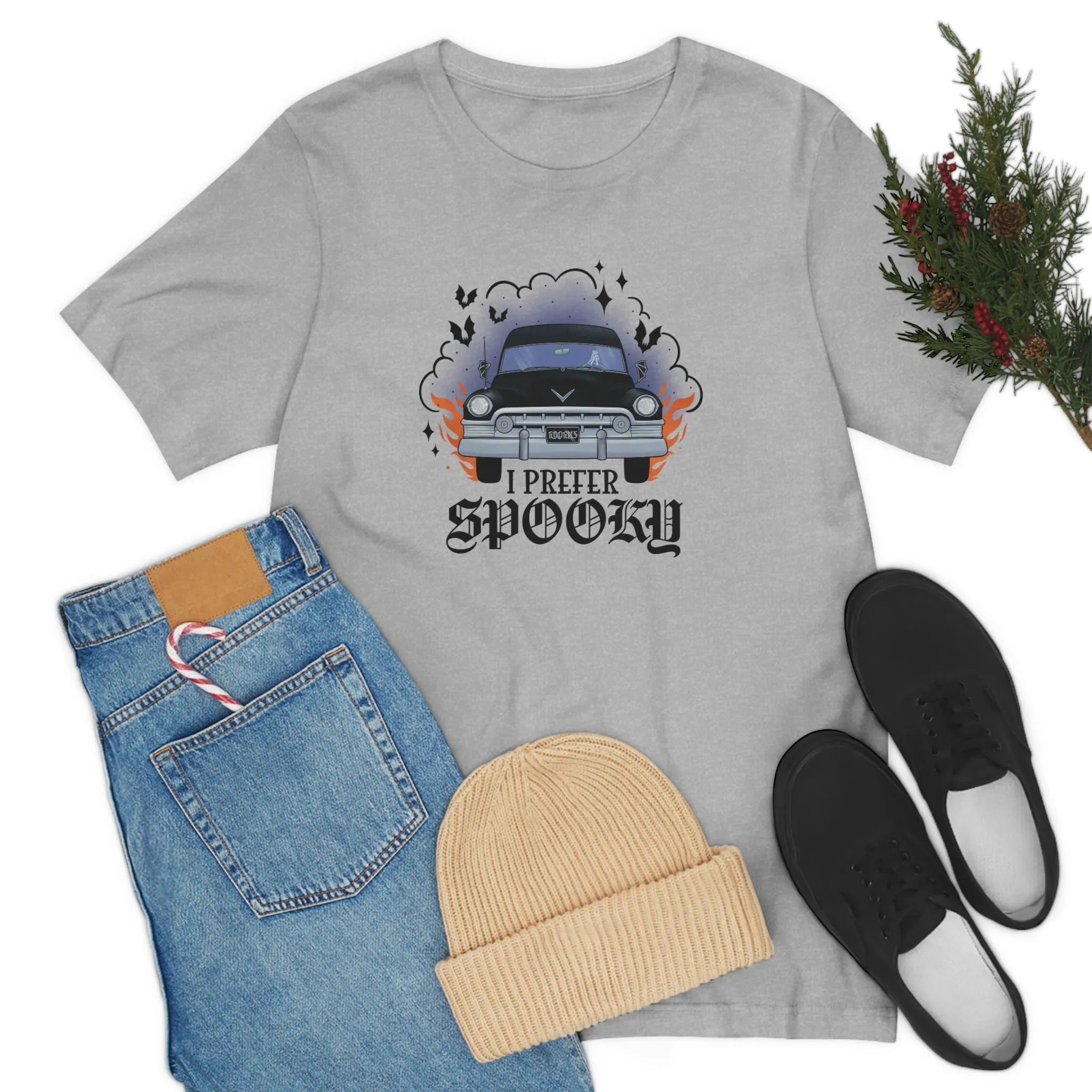 "I Prefer Spooky" Hearse Tee - Unisex Shirt