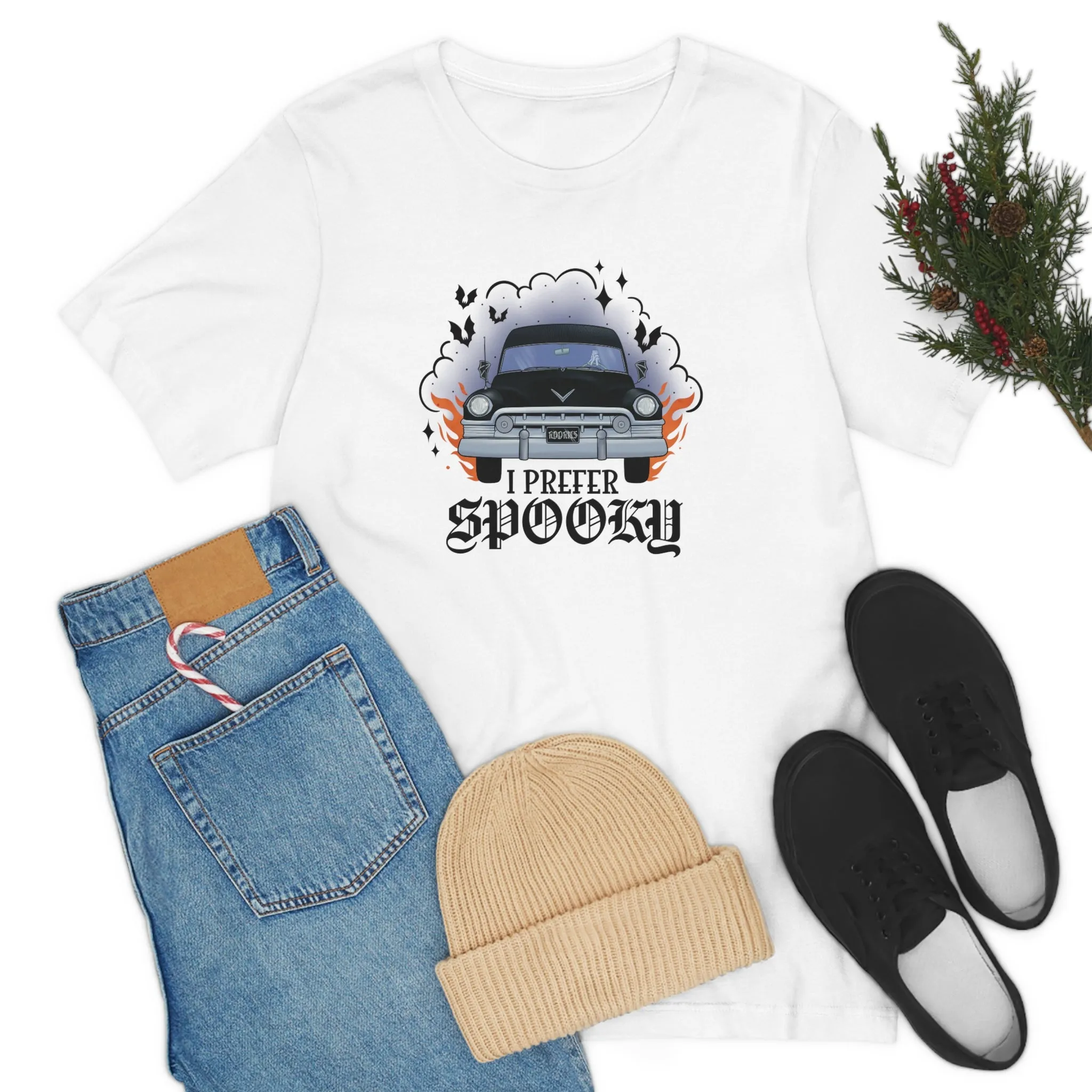 "I Prefer Spooky" Hearse Tee - Unisex Shirt