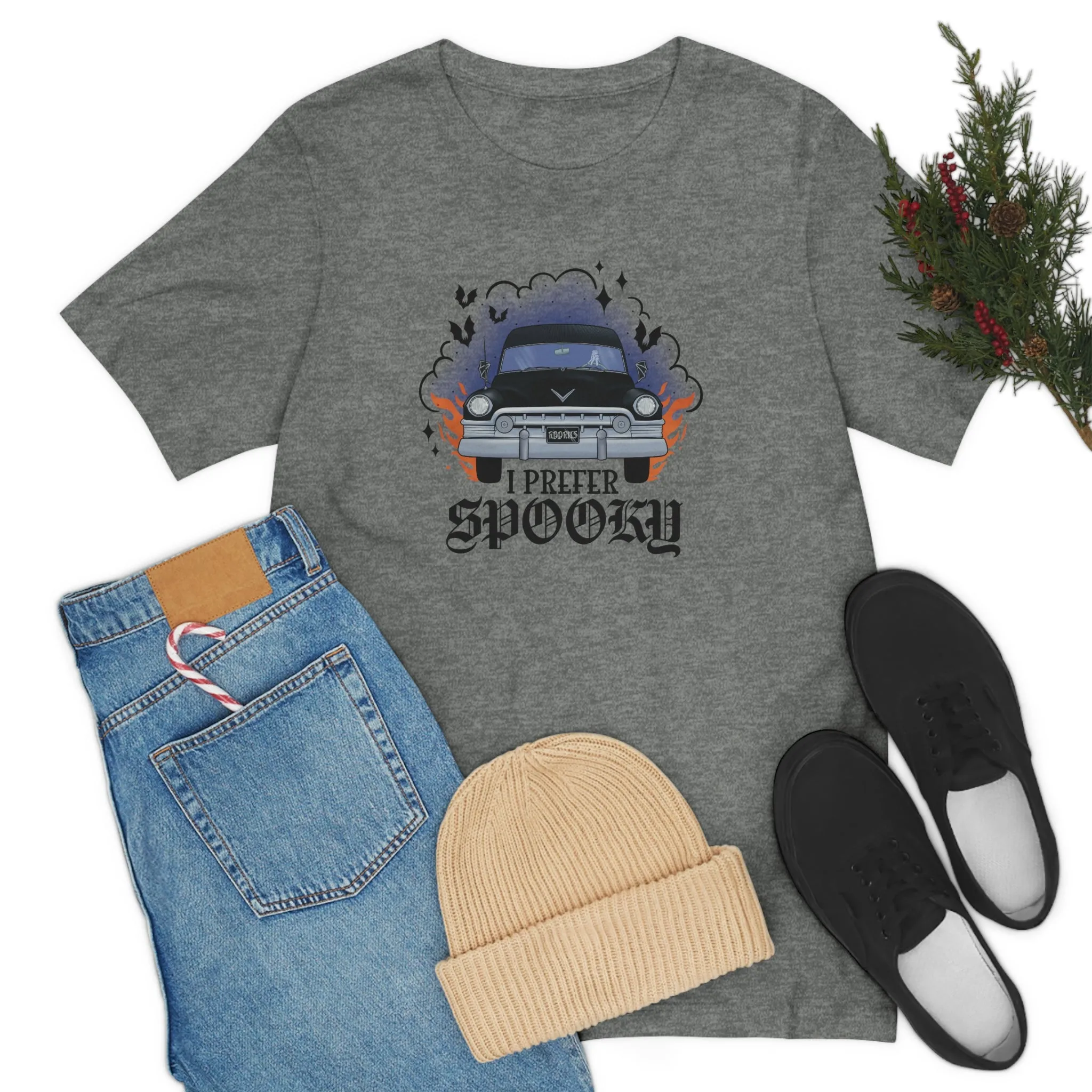 "I Prefer Spooky" Hearse Tee - Unisex Shirt