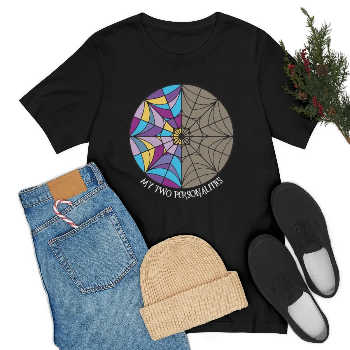 "My Two Personalities" Spiderweb Tee - Unisex Shirt