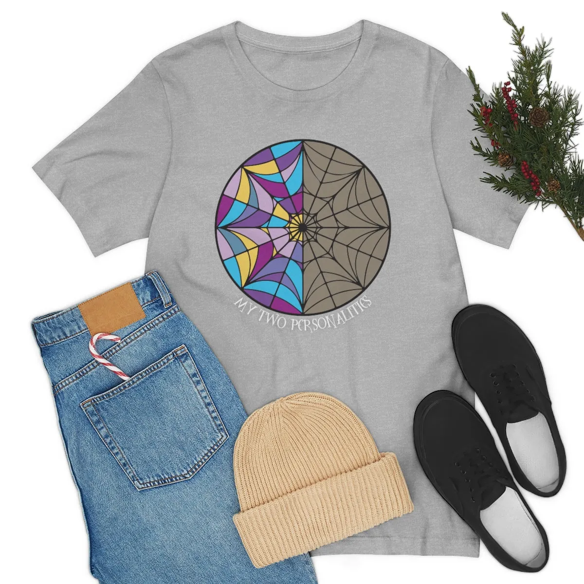 "My Two Personalities" Spiderweb Tee - Unisex Shirt