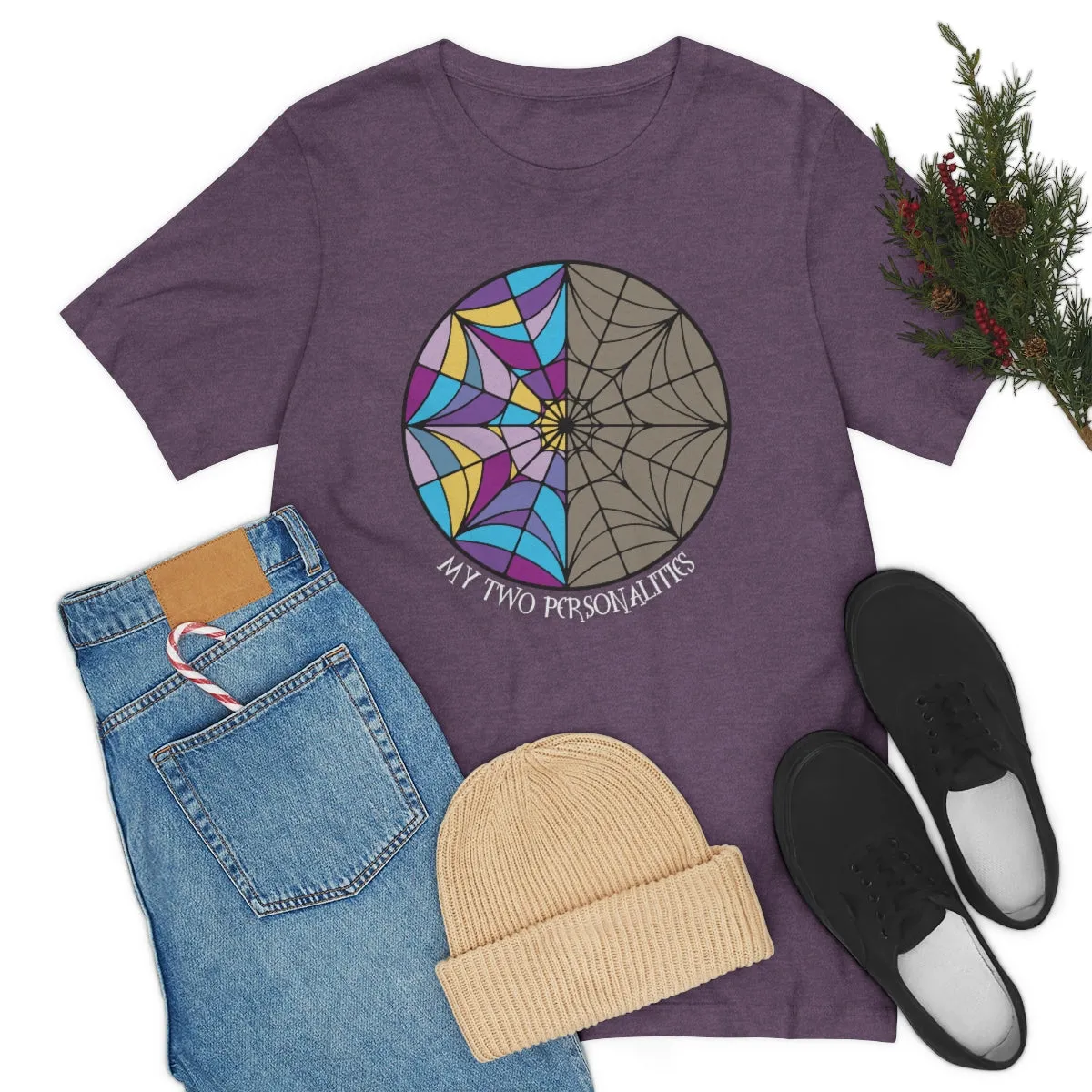 "My Two Personalities" Spiderweb Tee - Unisex Shirt