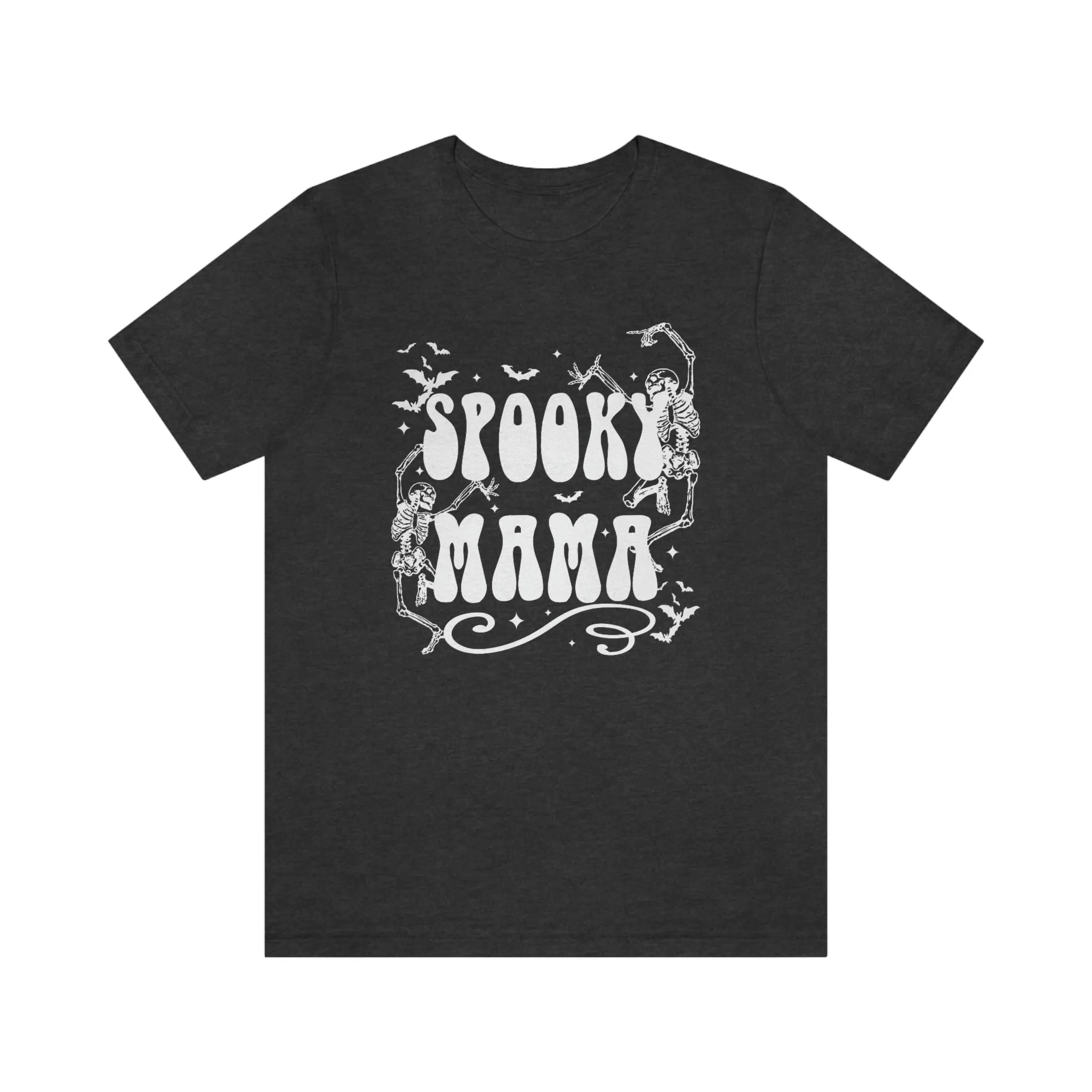 "Spooky Mama" Skeleton w/ White Tee - Unisex Shirt