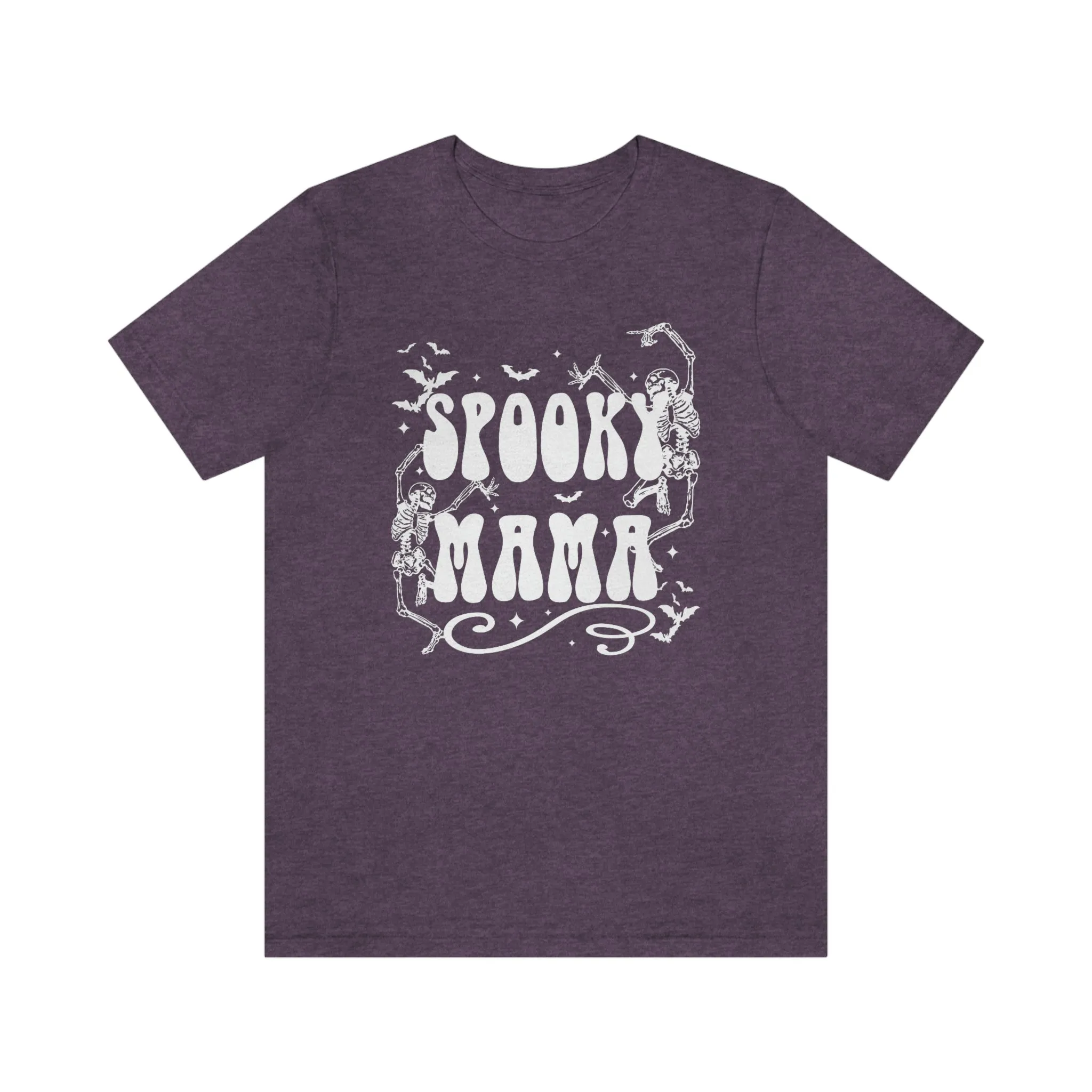 "Spooky Mama" Skeleton w/ White Tee - Unisex Shirt