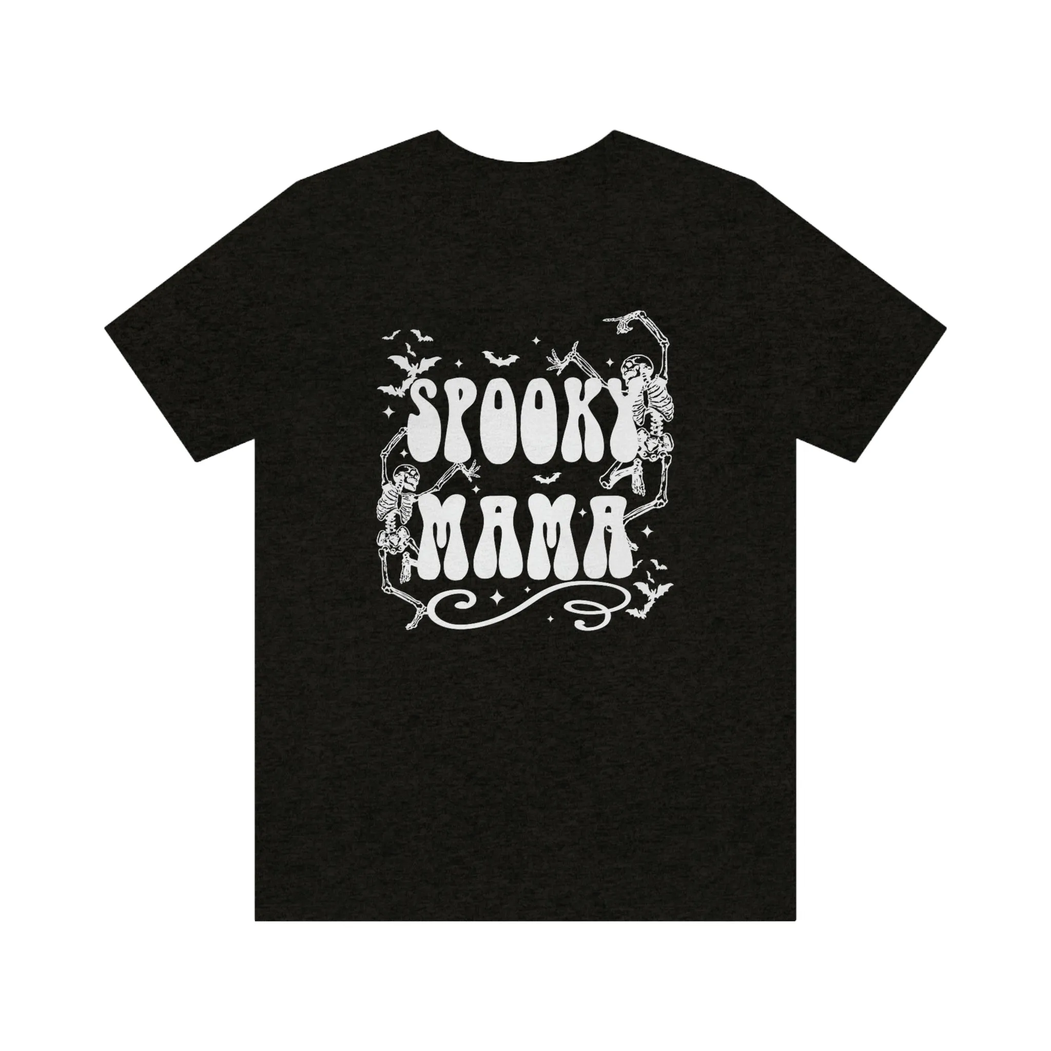 "Spooky Mama" Skeleton w/ White Tee - Unisex Shirt