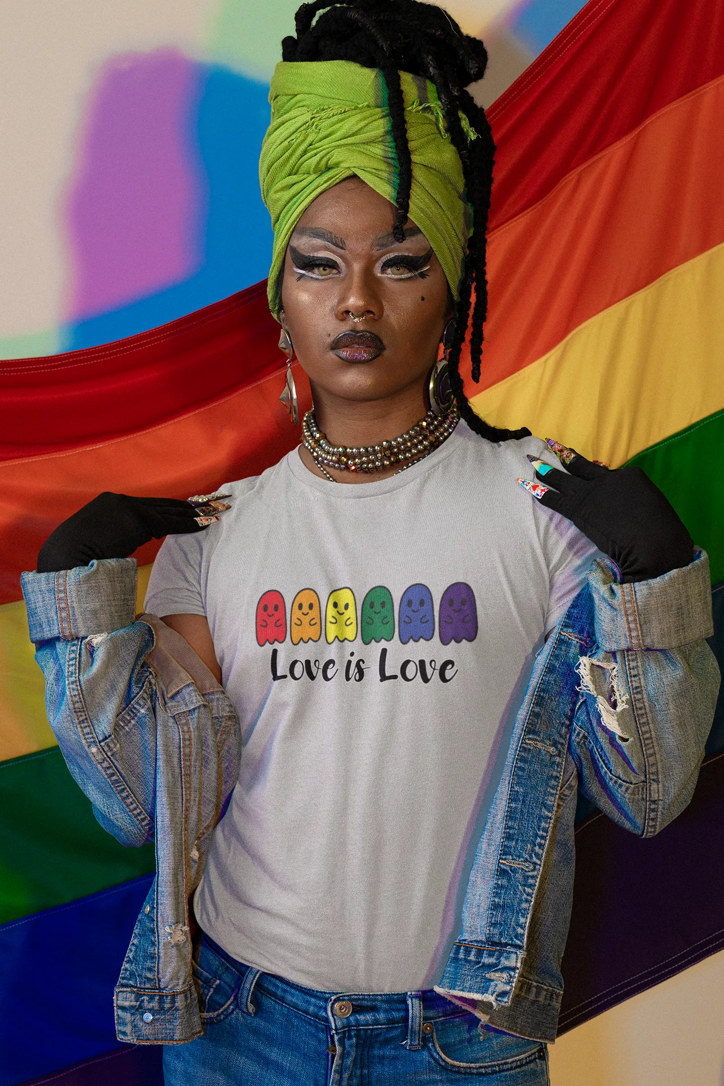 Rainbow Ghosts Pride "Love Is Love" Tee - Unisex Shirt