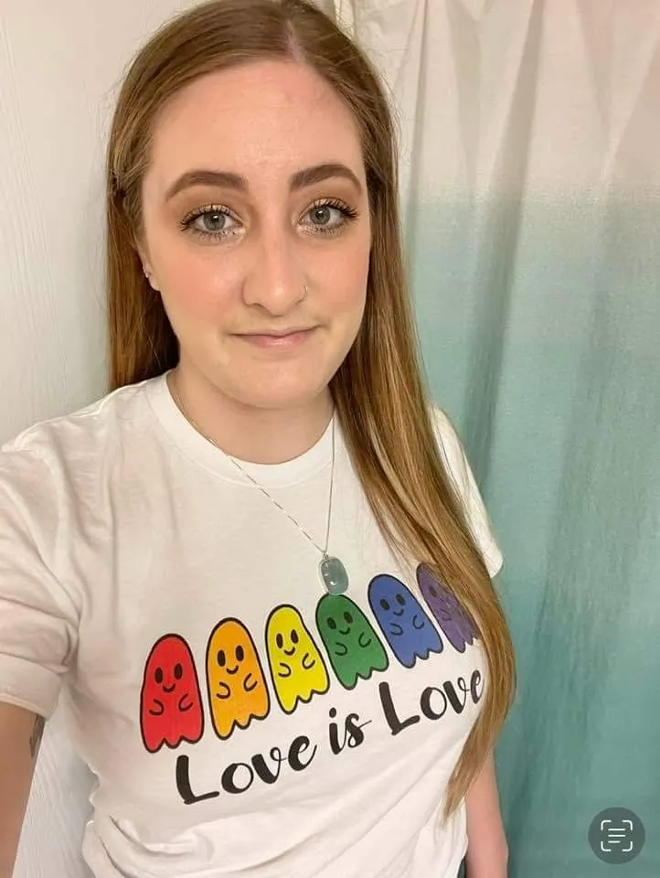 Rainbow Ghosts Pride "Love Is Love" Tee - Unisex Shirt