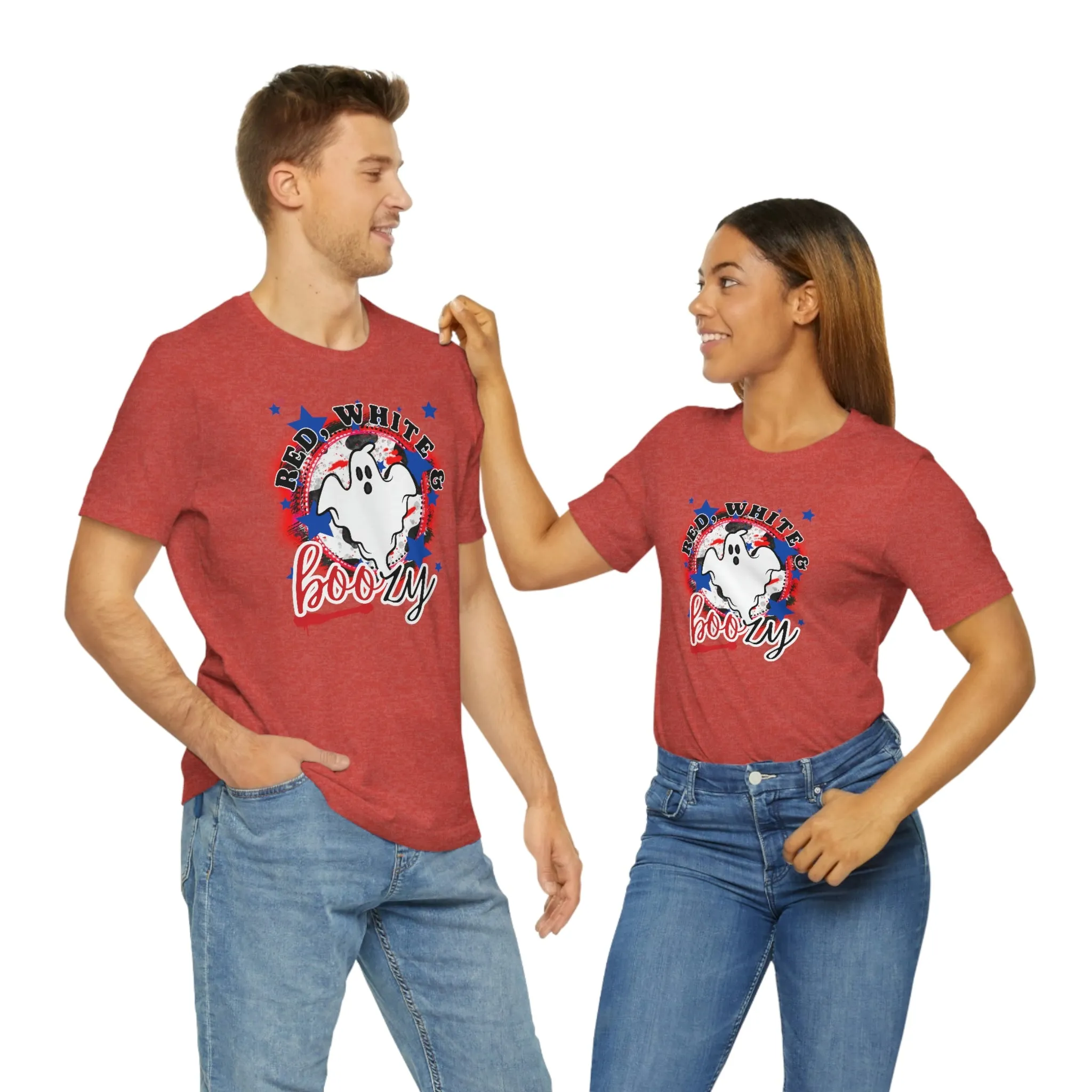 Red, White & BOOzy Tee - Unisex Shirt