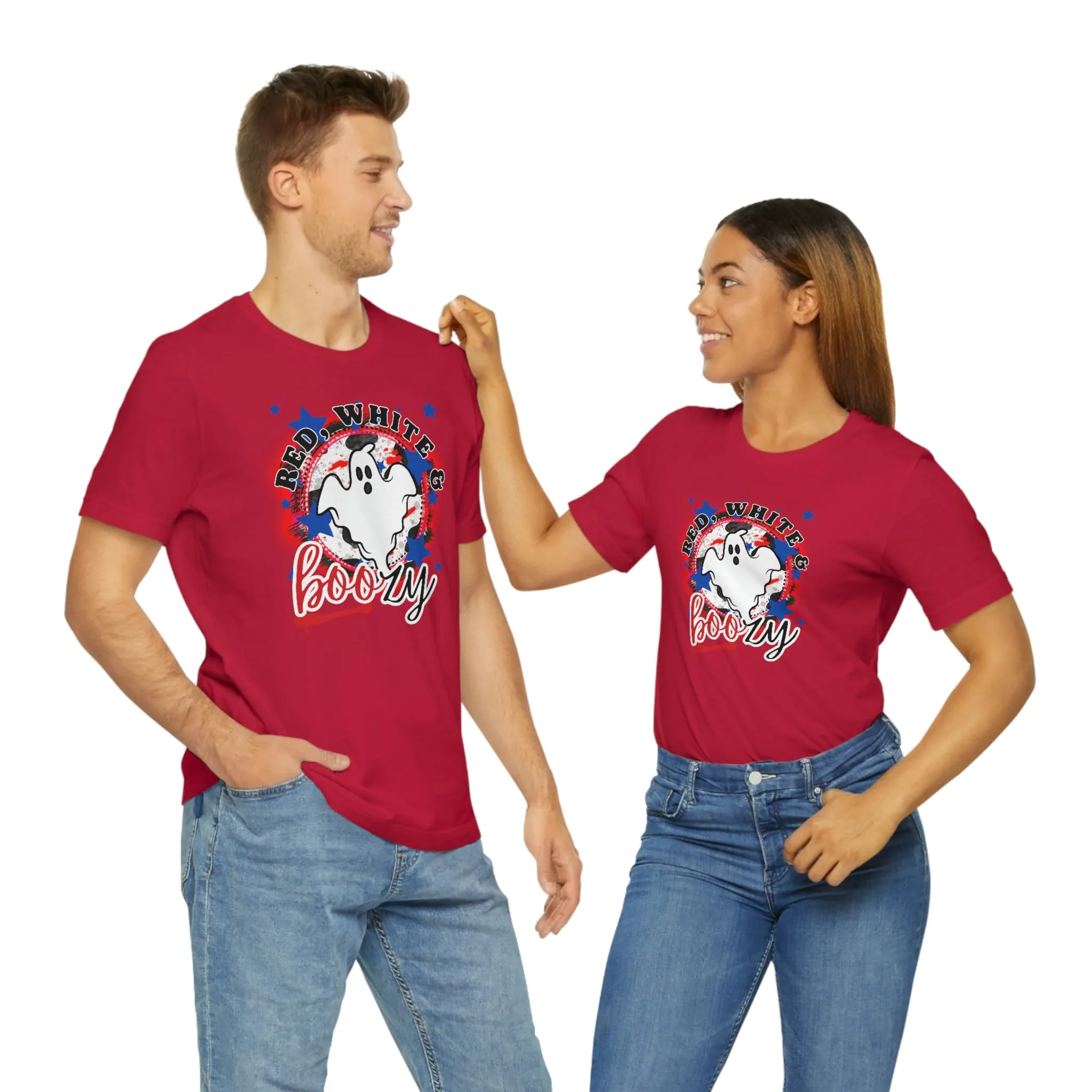 Red, White & BOOzy Tee - Unisex Shirt