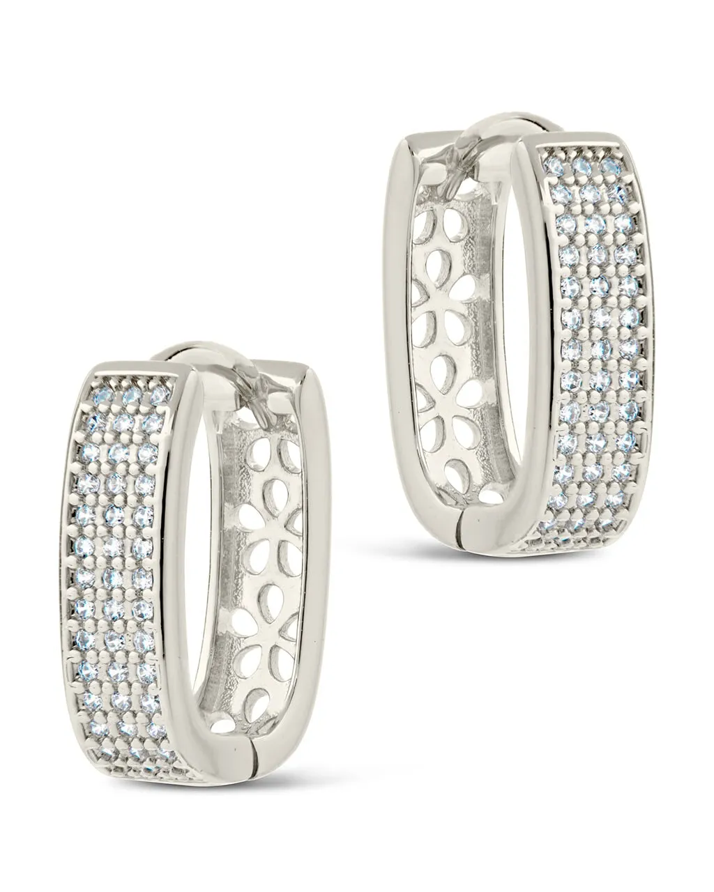 Renee CZ Huggie Hoop Earrings