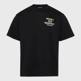 Respect Tee Black and Cream