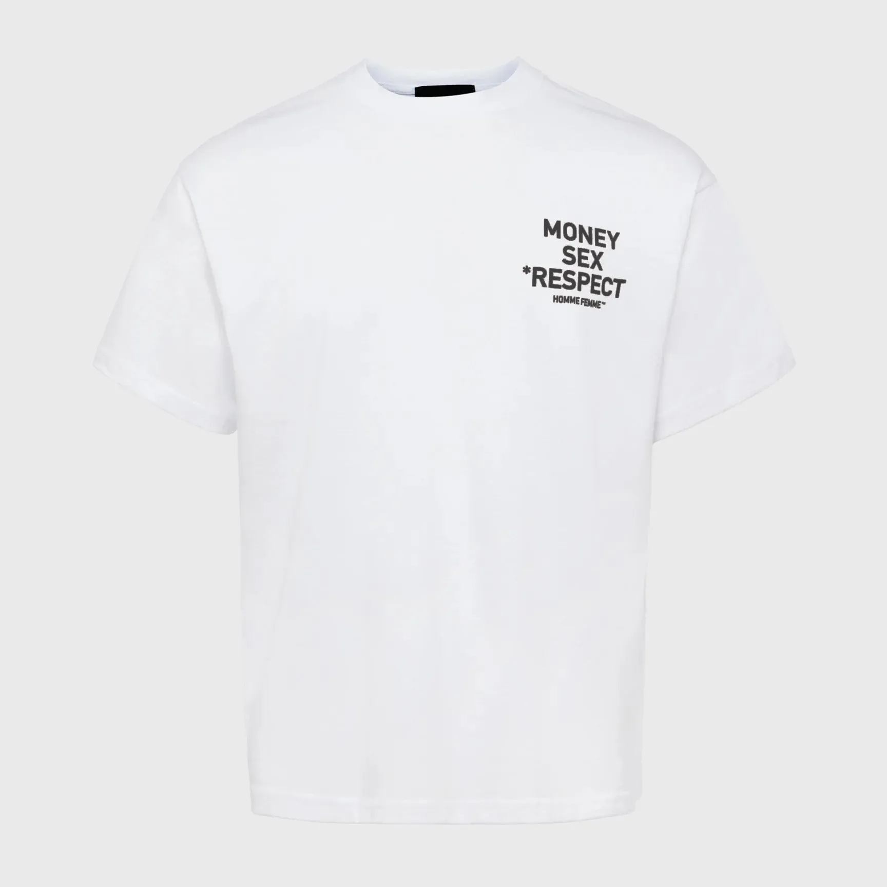 Respect Tee White and Black