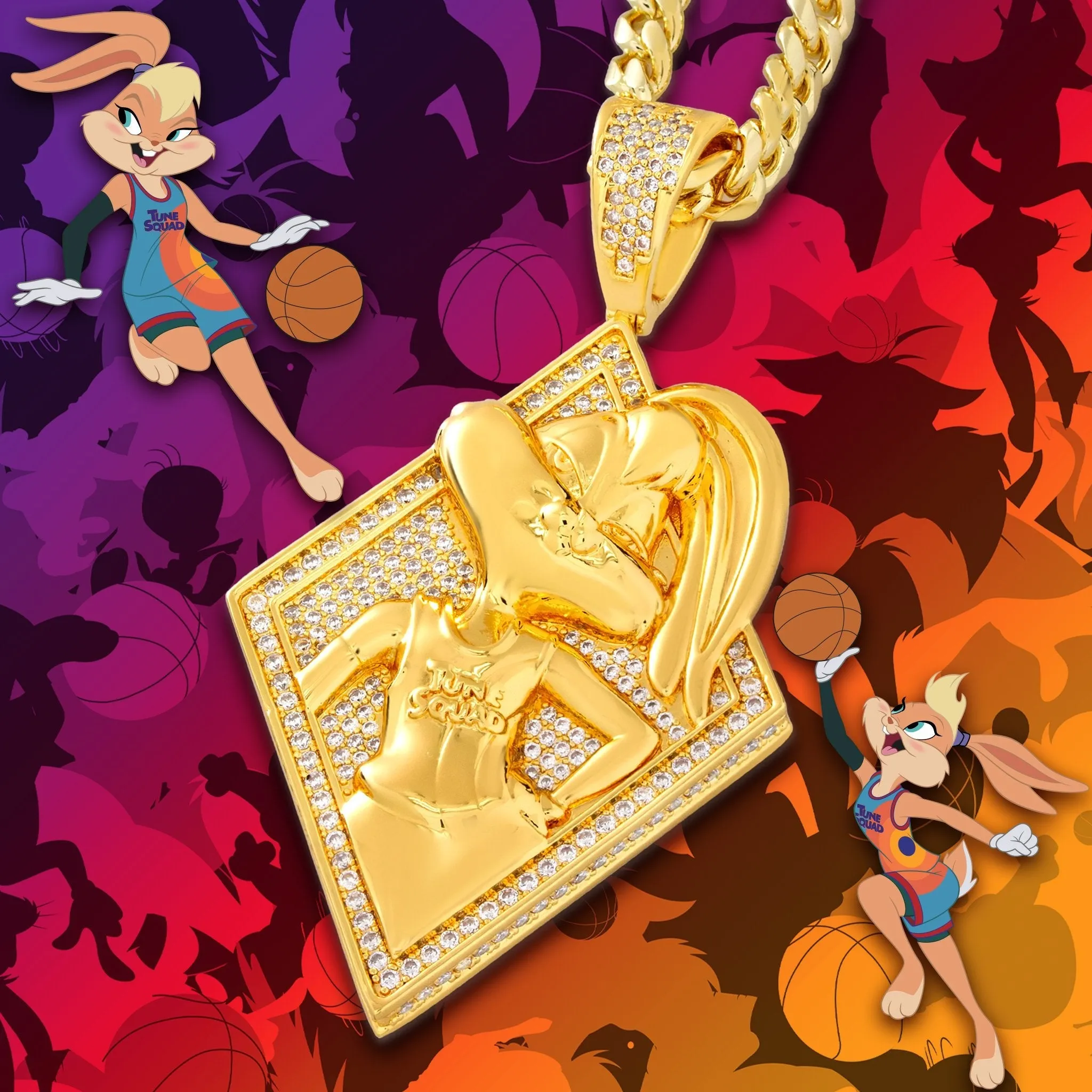 Space Jam x King Ice - Lola Bunny Necklace