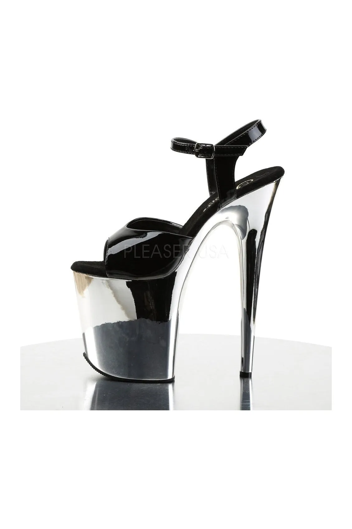 SS-FLAMINGO-809 Platform Sandal  | Black Patent