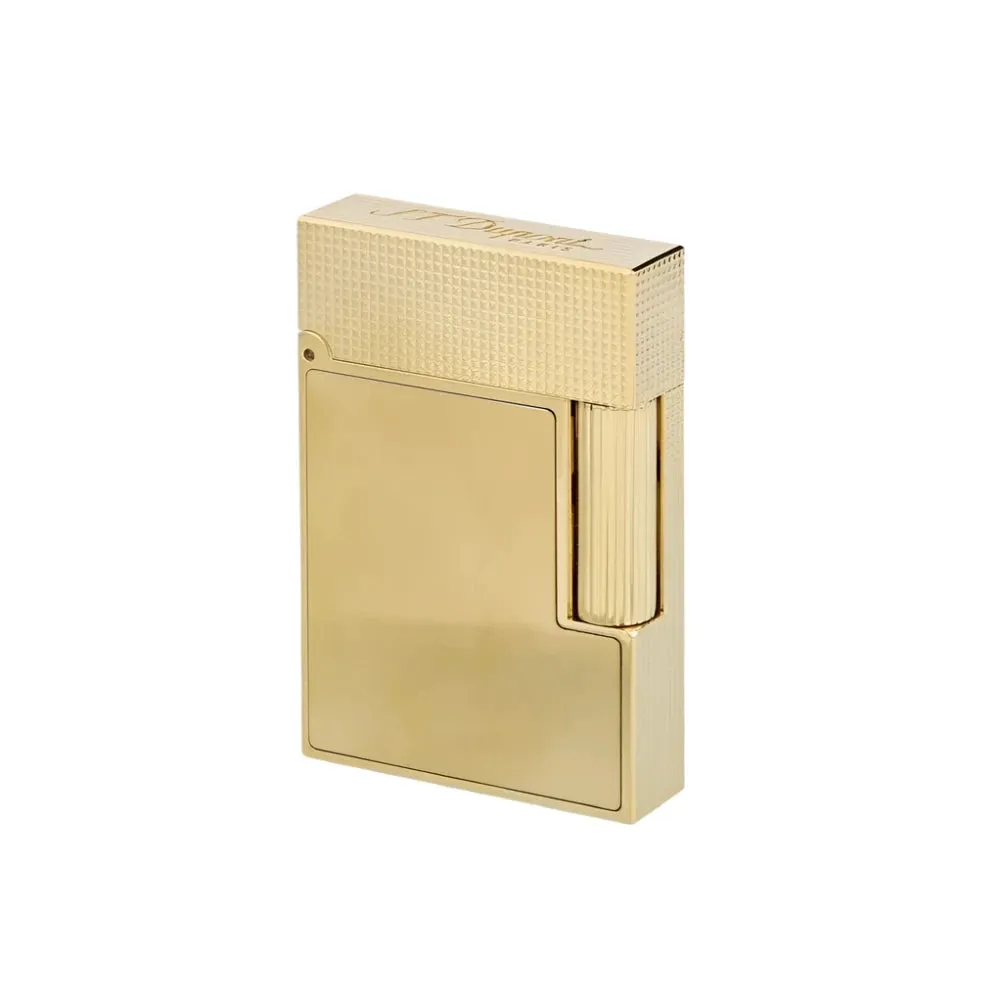 S.T. Dupont Line 2 Small Brushed Yellow Gold Lighter